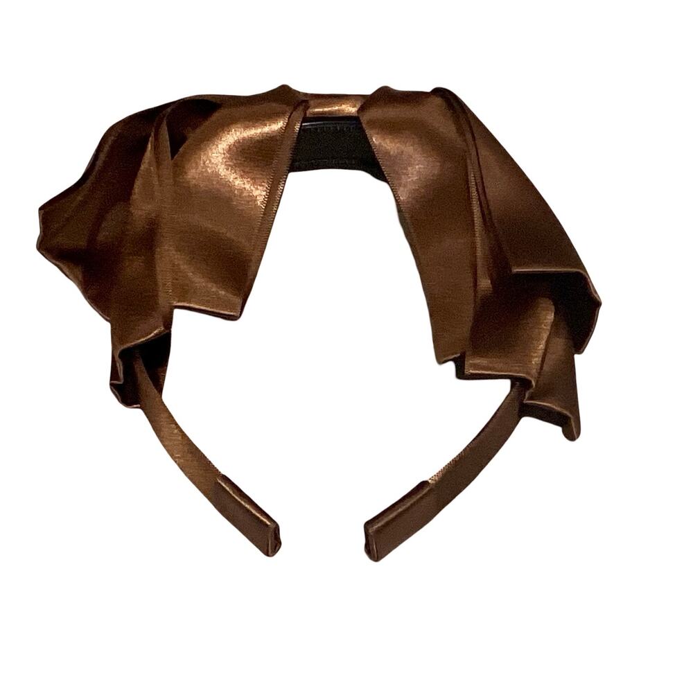 Faux Satin Bow Headband